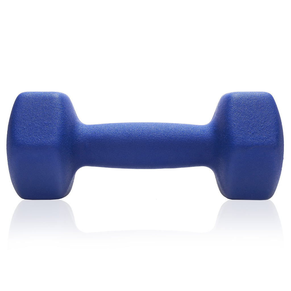 Neoprene Hex Dumbbell Hand Weights, Set of 2 - Workout Strength Training